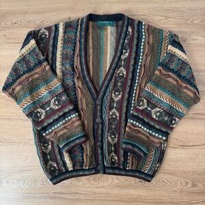 Vintage 90’s Tundra 3D Knit Cardigan